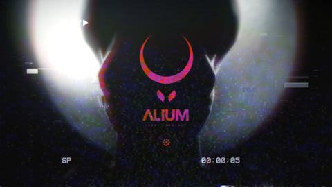 Professional digital assets and effects package featuring futuristic interface elements from SirCharles.DESIGN's ALIUM product line designed for game designers and movie effects artists seeking premium visual resources