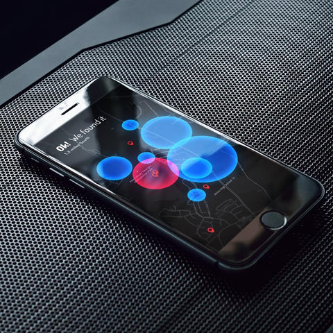 Interactive social activity mapping interface for PULSR featuring location-based hotspot visualization representing SirCharles.DESIGN's expertise in social networking platforms and geospatial user experience design