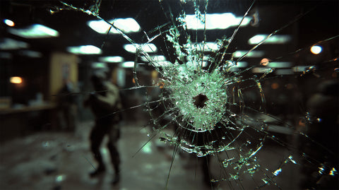 SHATTER 100 ballistic glass bullet-impact hero preview