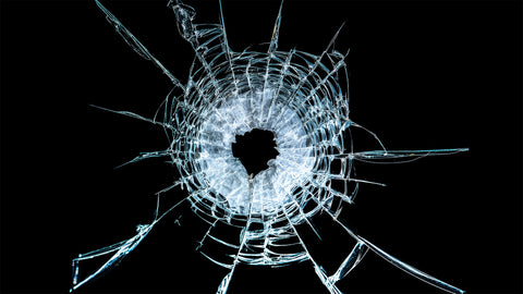 SHATTER 100 single bullet-hole glass texture preview