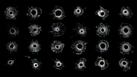 SHATTER 100 bullet-hole glass decal collection preview
